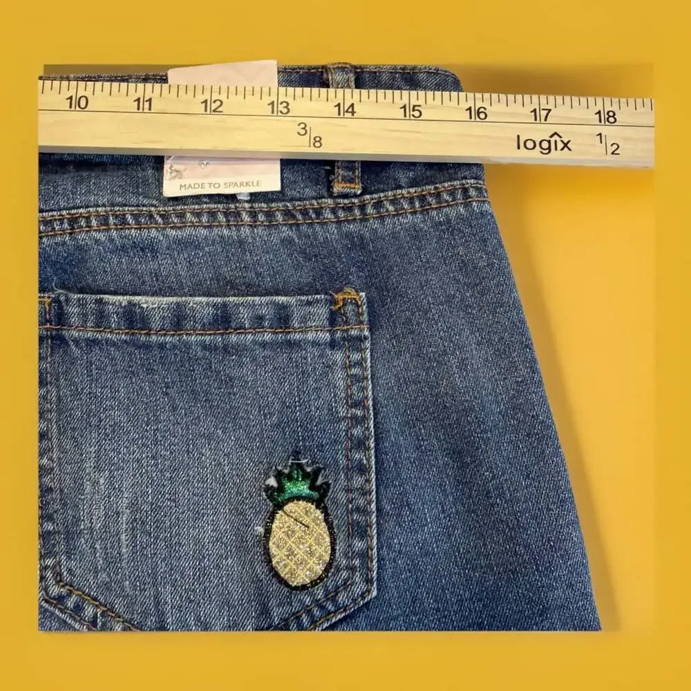NWT CANDIES Distressed Patched Whimsigoth Jeans Patched Grungewear 9-W32”/L27.5